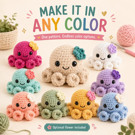 Crochet No Sew Octopus Pattern