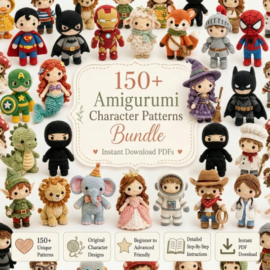 The Ultimate Amigurumi Character Patterns Bundle