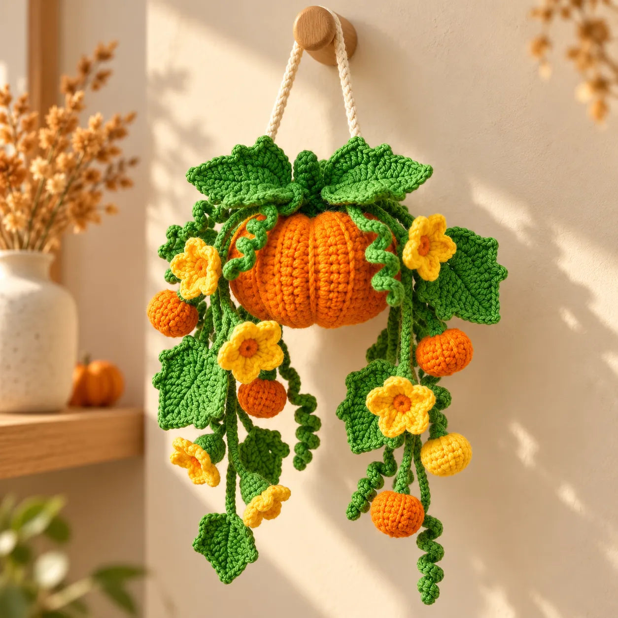 Pumpkin Hanging Ornament Crochet Pattern