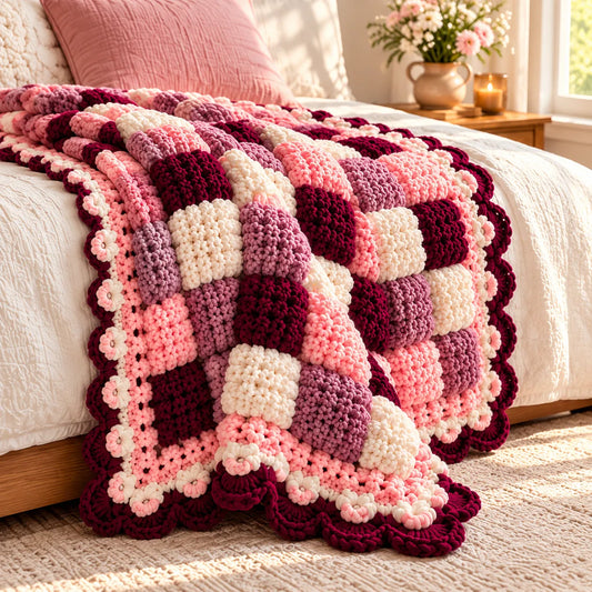 Petal Puff Crochet Quilt Pattern