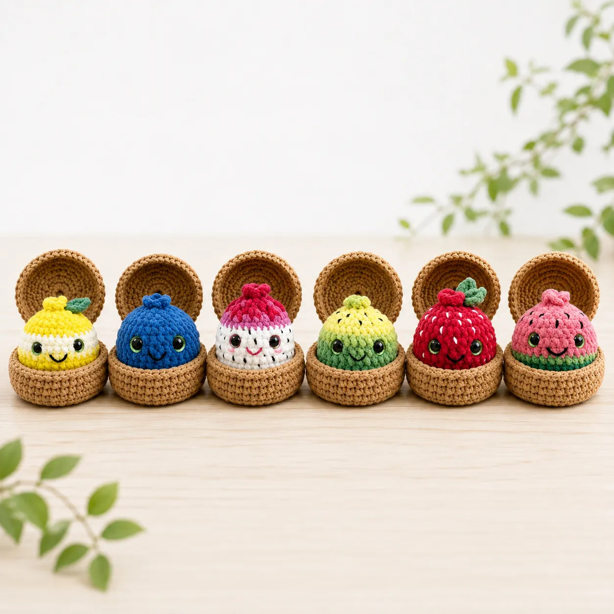 No-Sew Fruit Dumplings & Steamer Crochet Pattern