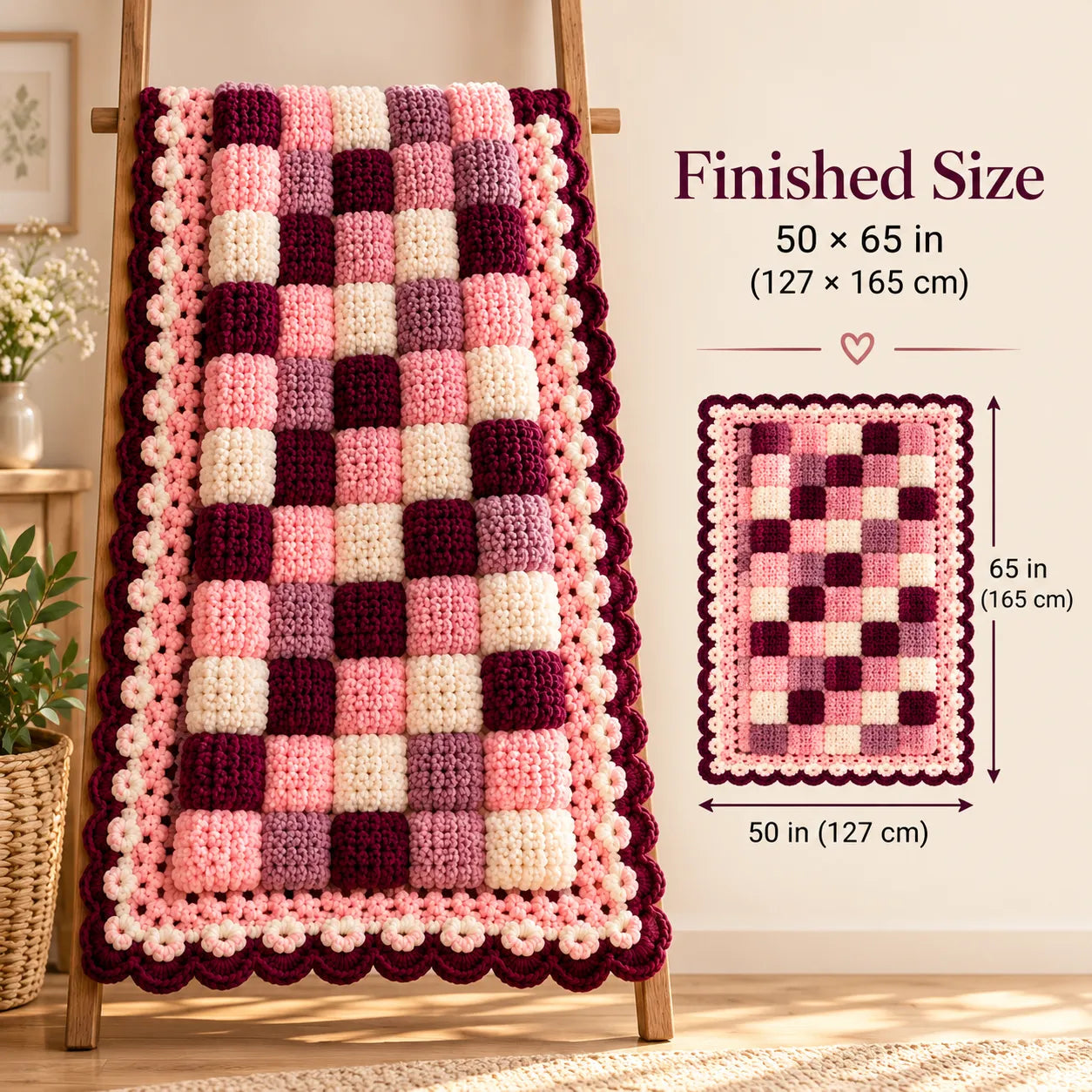 Petal Puff Crochet Quilt Pattern