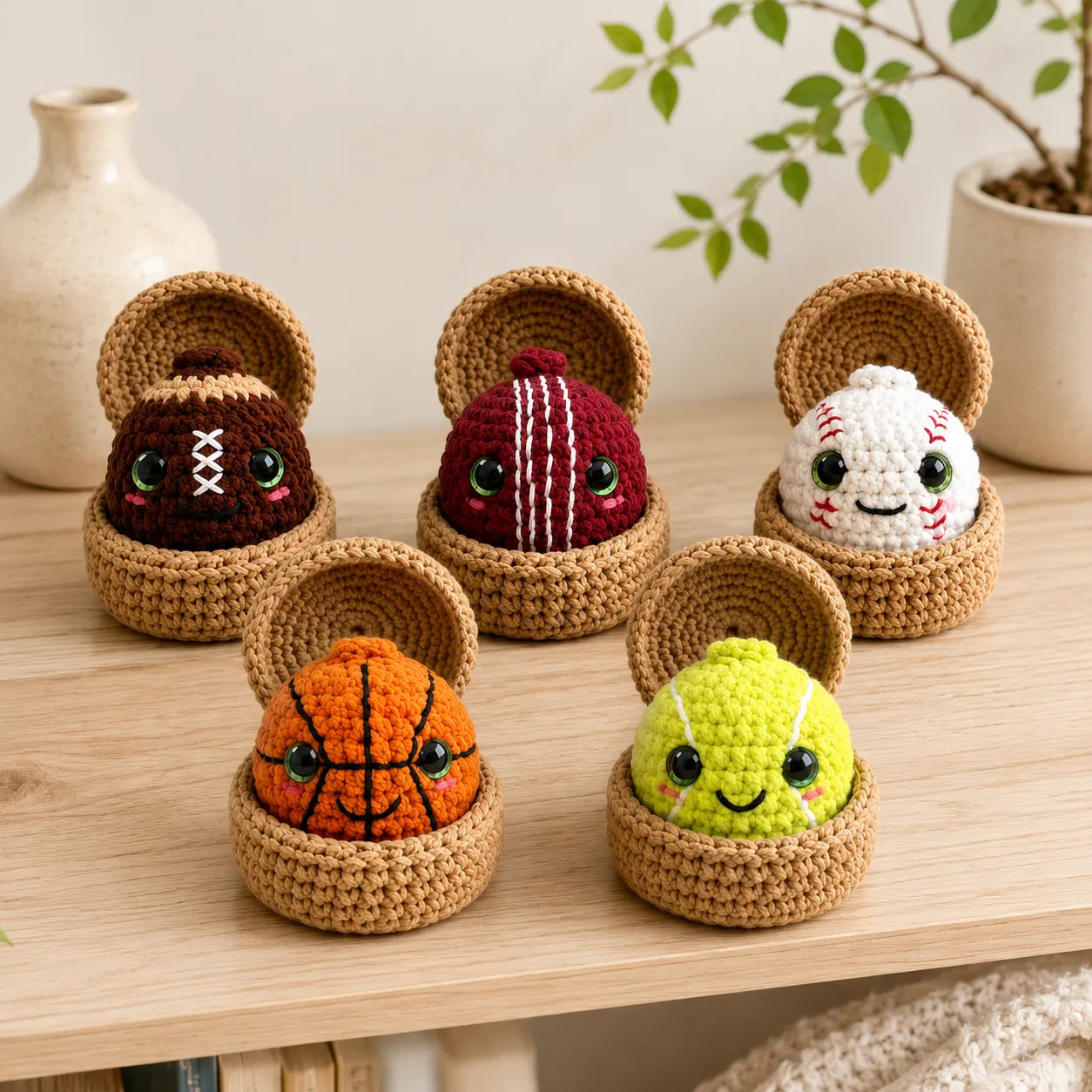 No-Sew Sports Dumpling & Steamer Crochet Pattern