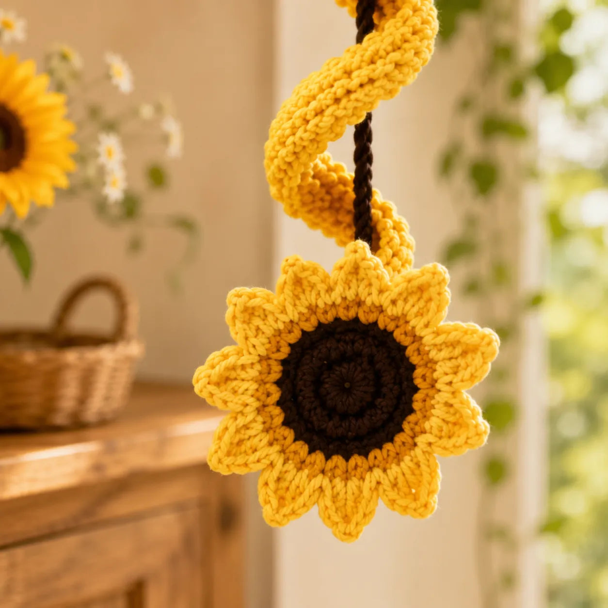 Sunflower Swirl Wind Spinner Crochet Pattern