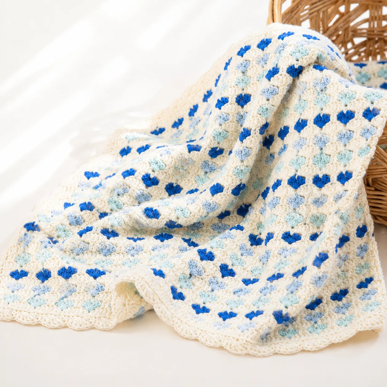 Crochet Heart Blanket Pattern