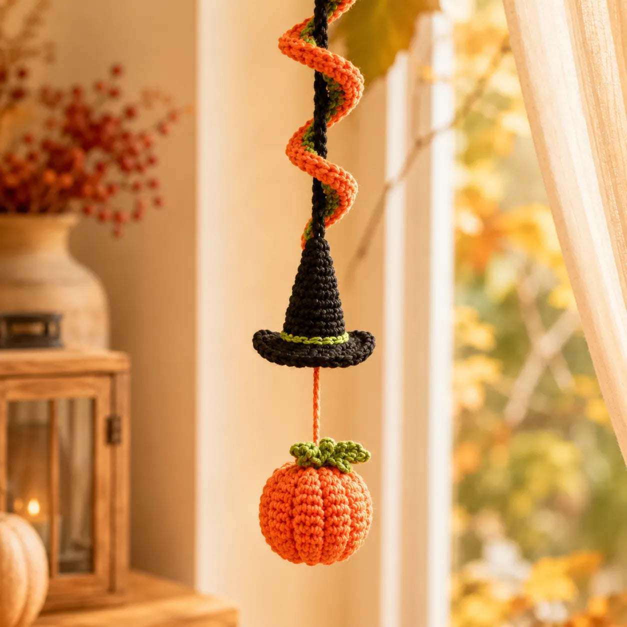 Pumpkin Wind Spinner Crochet Pattern