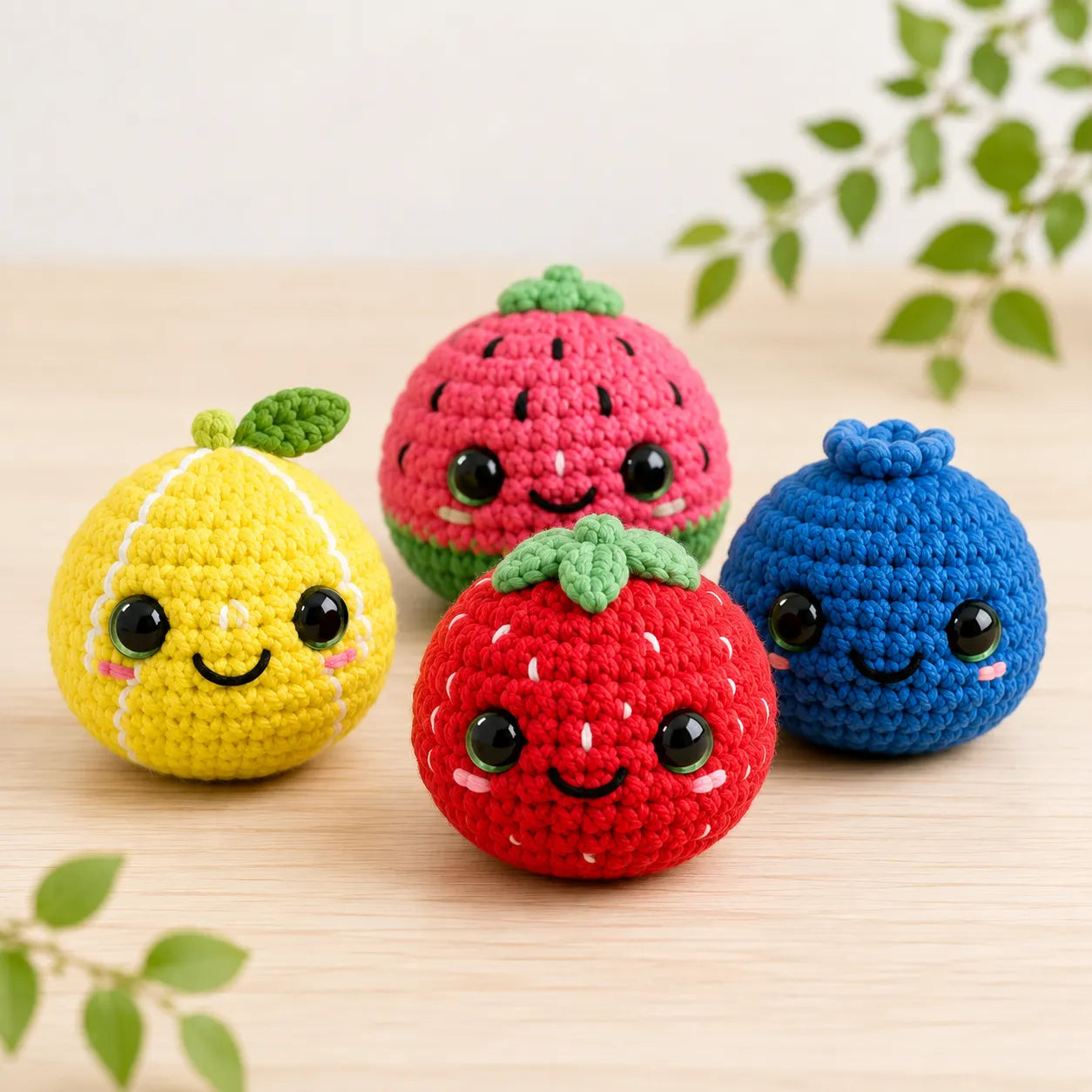 No-Sew Fruit Dumplings & Steamer Crochet Pattern