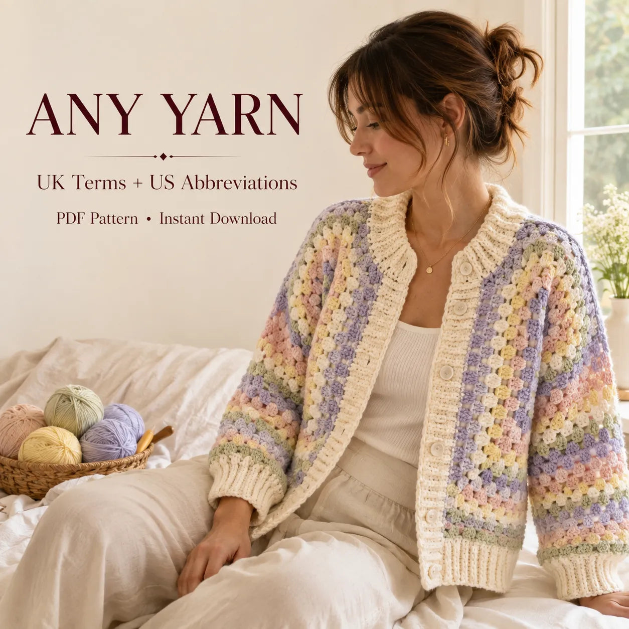 Granny Stitch Cardigan Crochet Pattern
