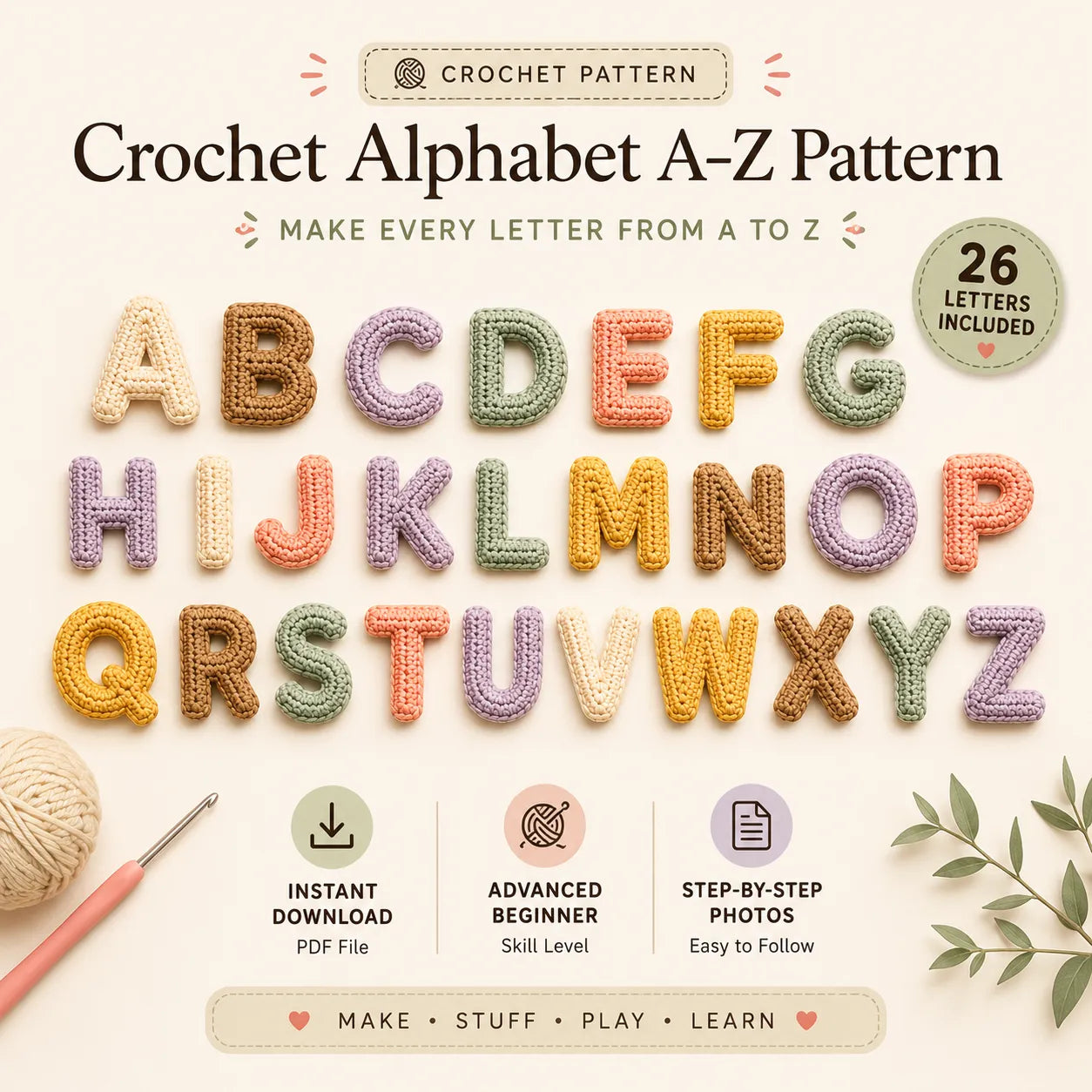 Crochet Alphabet Patterns