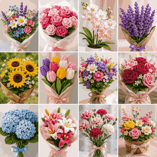 1000+ Flower Crochet Patterns Bundle