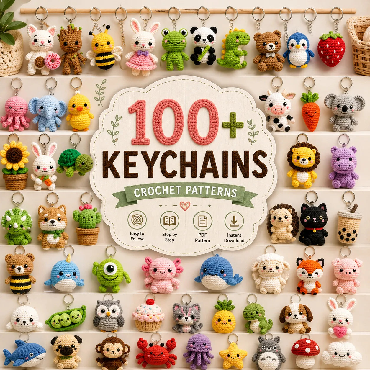 100+ Crochet Keychain Patterns