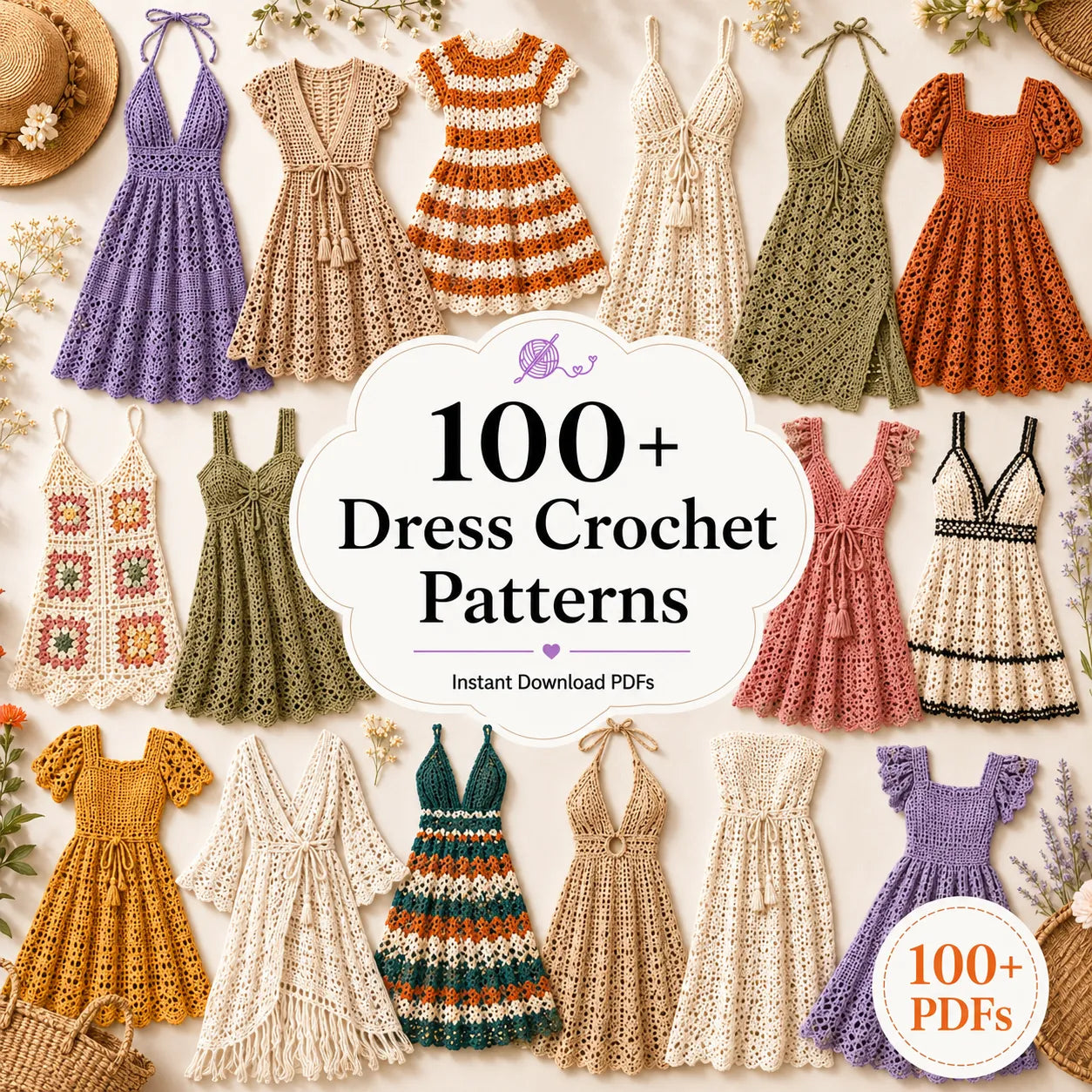 The Ultimate Crochet Dress Bundle 100+ Patterns