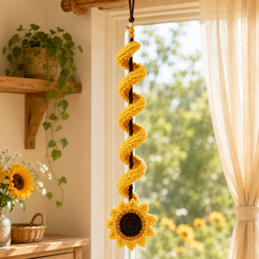Sunflower Swirl Wind Spinner Crochet Pattern