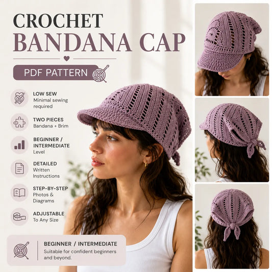 Crochet Bandana Cap Pattern