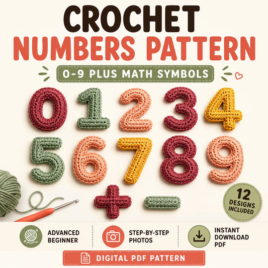 Crochet Numbers Pattern