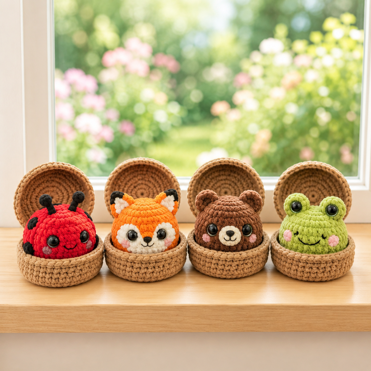 12 in 1 Crochet Animal Dumplings & Steamer Pattern