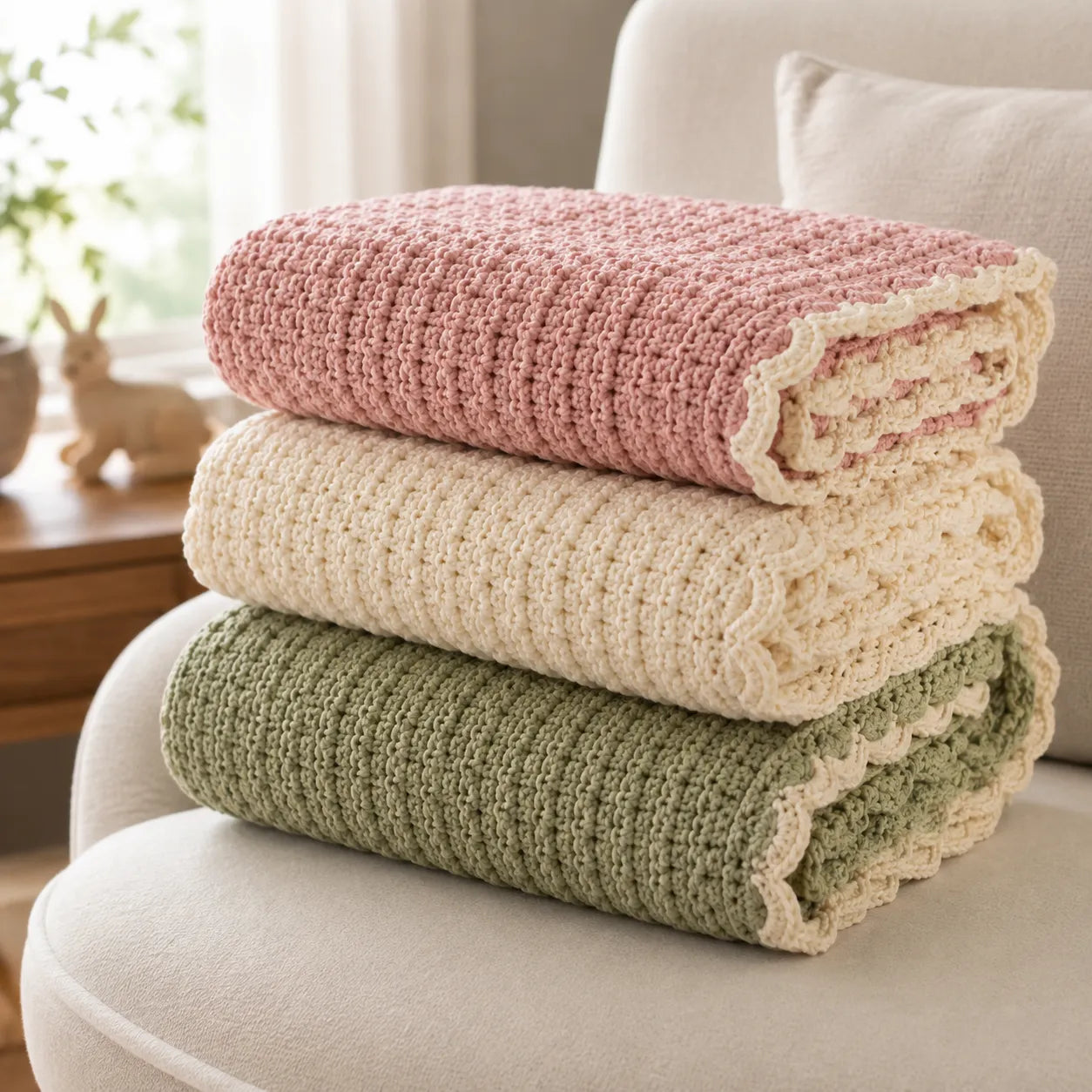 The Cozy Grid Baby Blanket Crochet Pattern