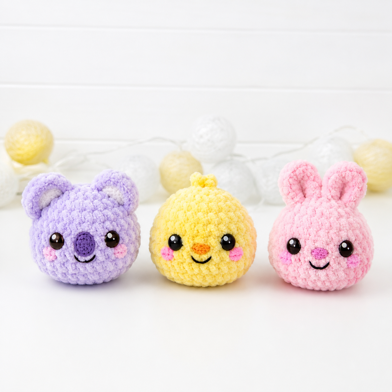 12 in 1 Crochet Animal Dumplings & Steamer Pattern
