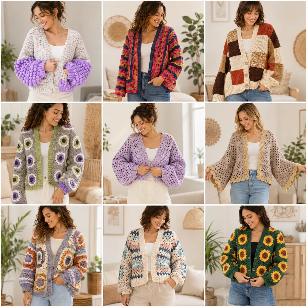 The Ultimate Crochet Cardigan Bundle 100+ Patterns