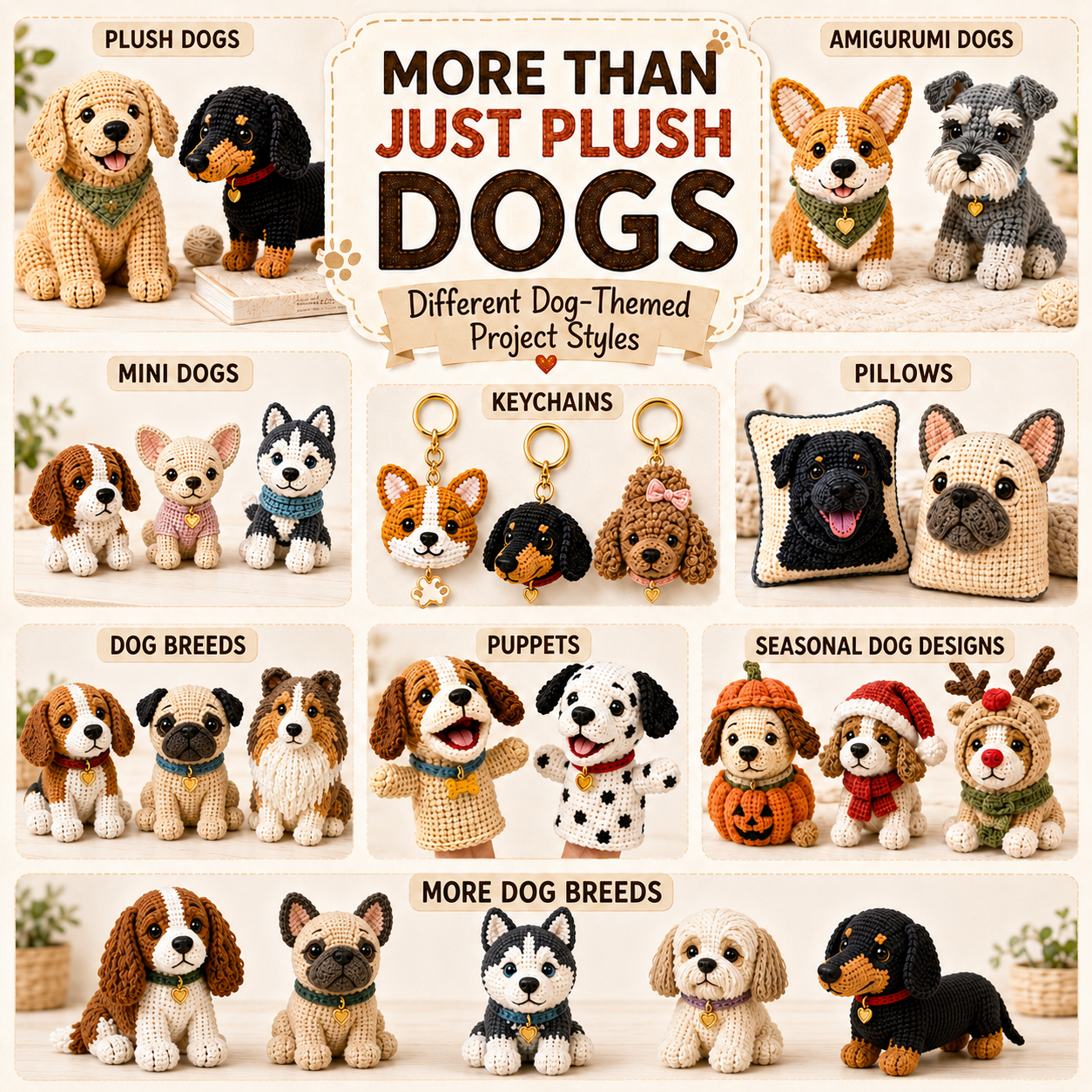150+ Dogs Crochet Patterns Bundle