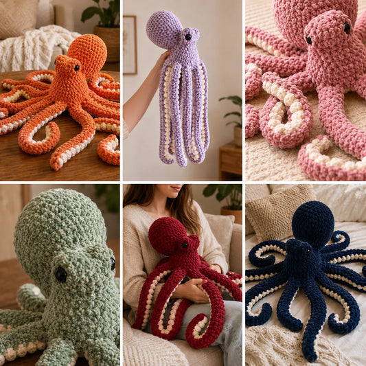 Crochet Ocean Hug Octopus Pattern