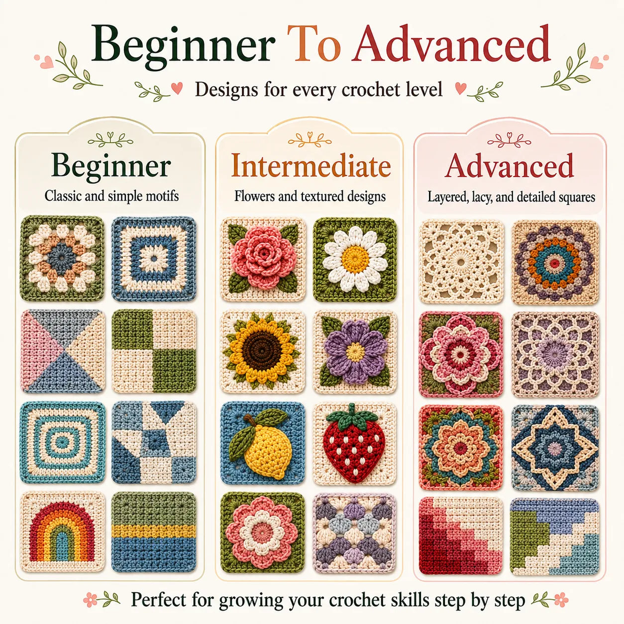 2000+ Granny Square Crochet Patterns