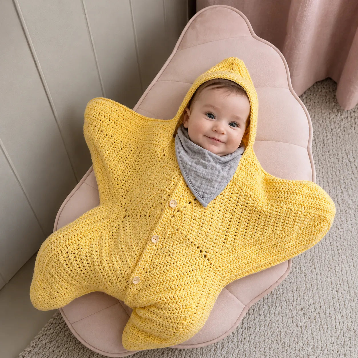Crochet Baby Star Suit Pattern