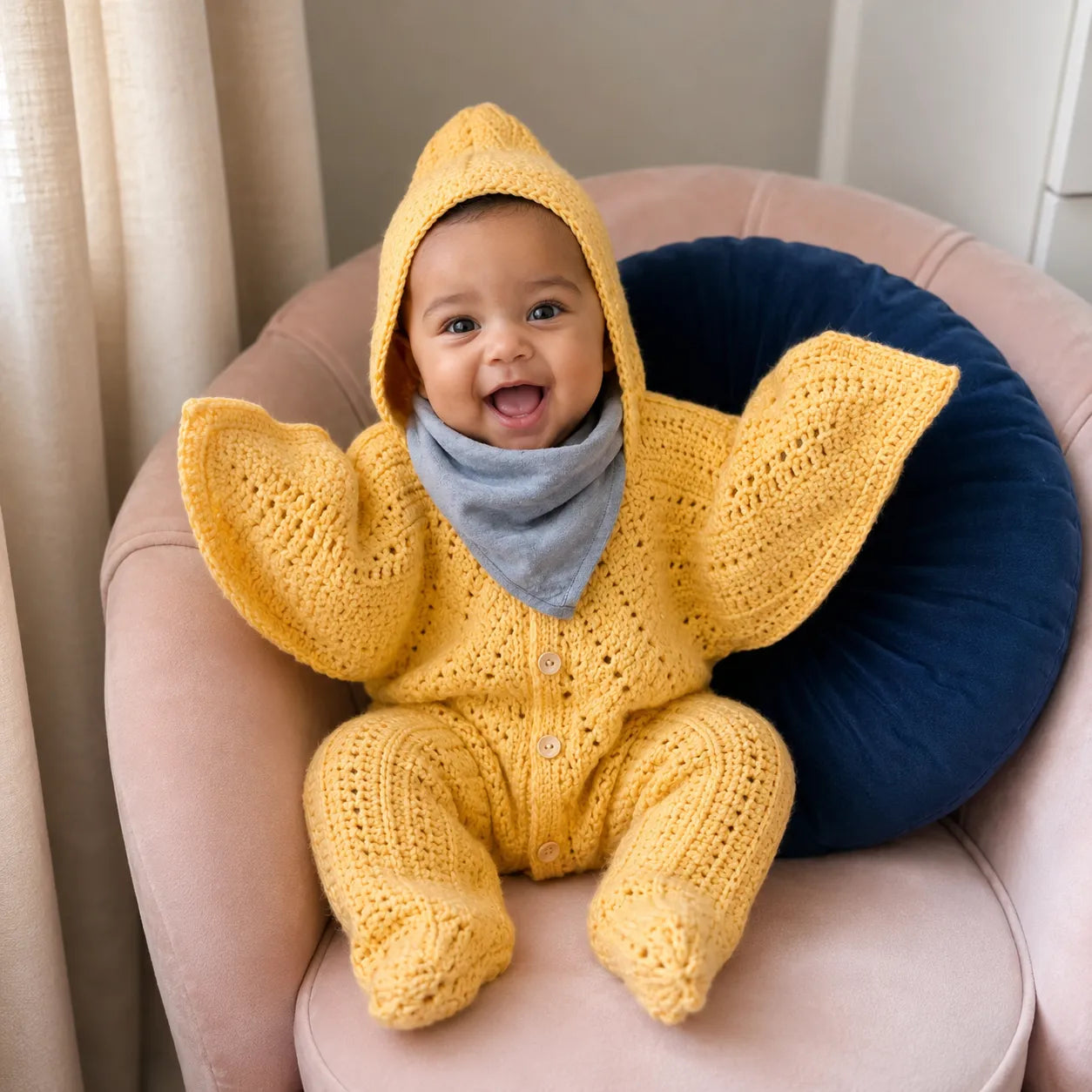 Crochet Baby Star Suit Pattern