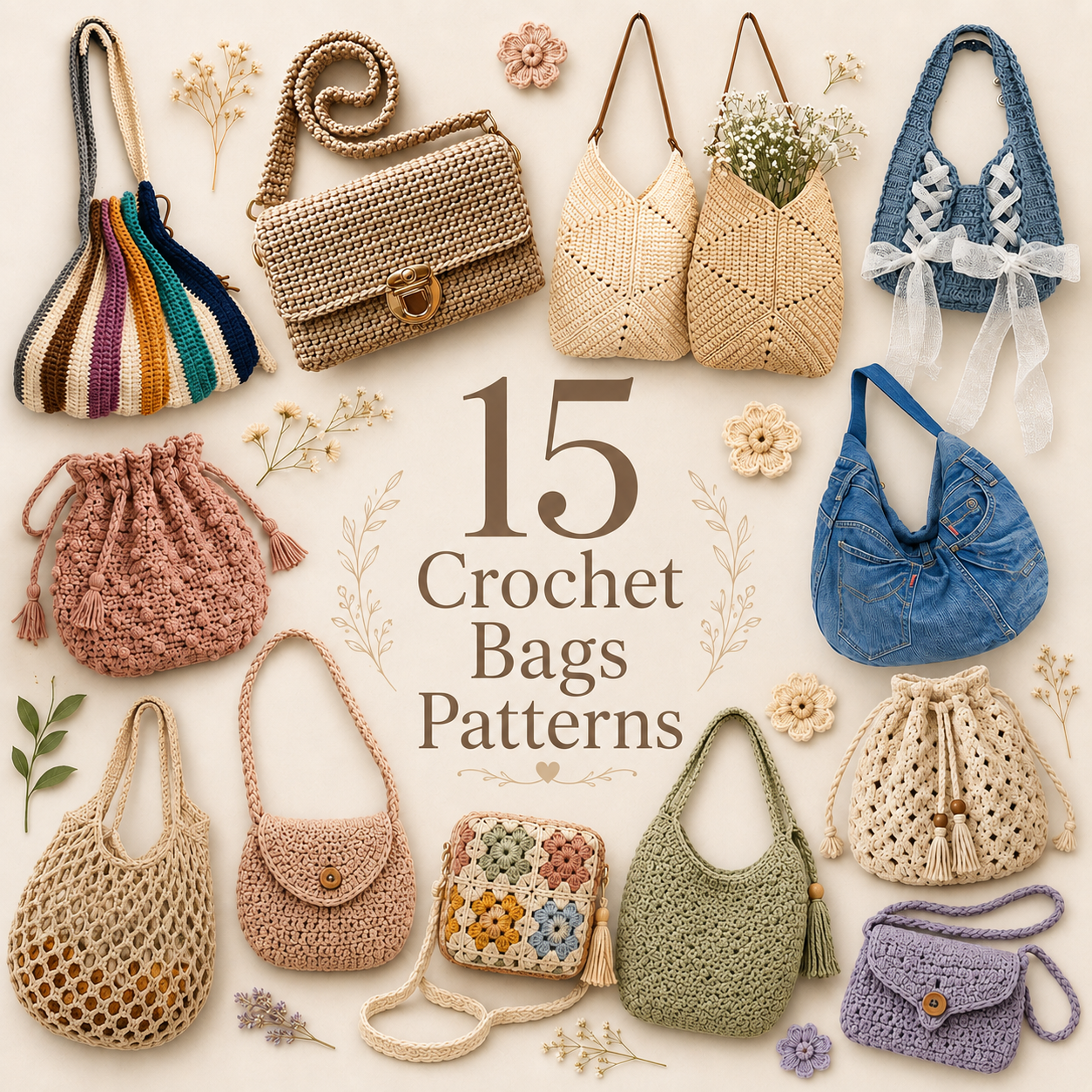 The Ultimate Crochet Bags Bundle 100+ Patterns